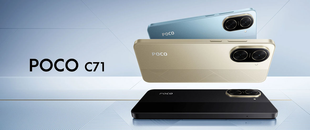 مشخصات گوشی موبایل شیائومی مدل Poco C71 دو سیم کارت ظرفیت 64 گیگابایت و رم 3 گیگابایت